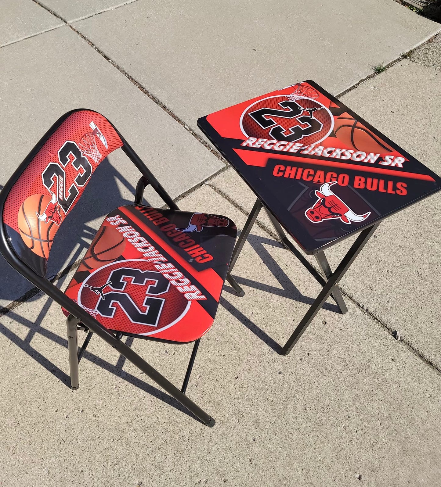 Custom Sports Table & Chair set