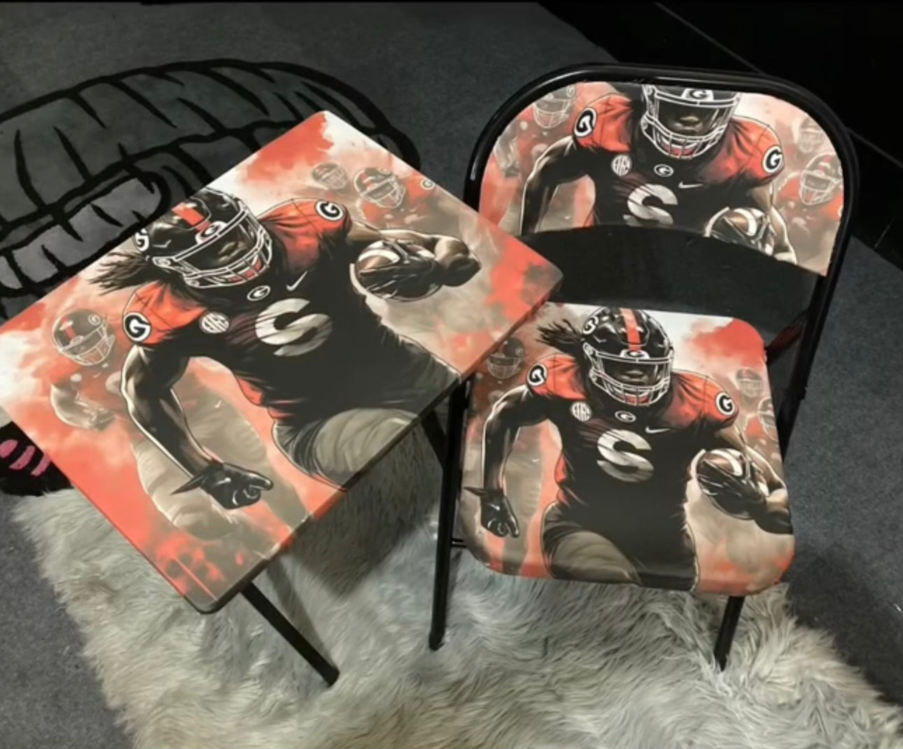 Custom Sports Table & Chair set