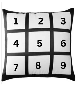 9 Panel Pillow