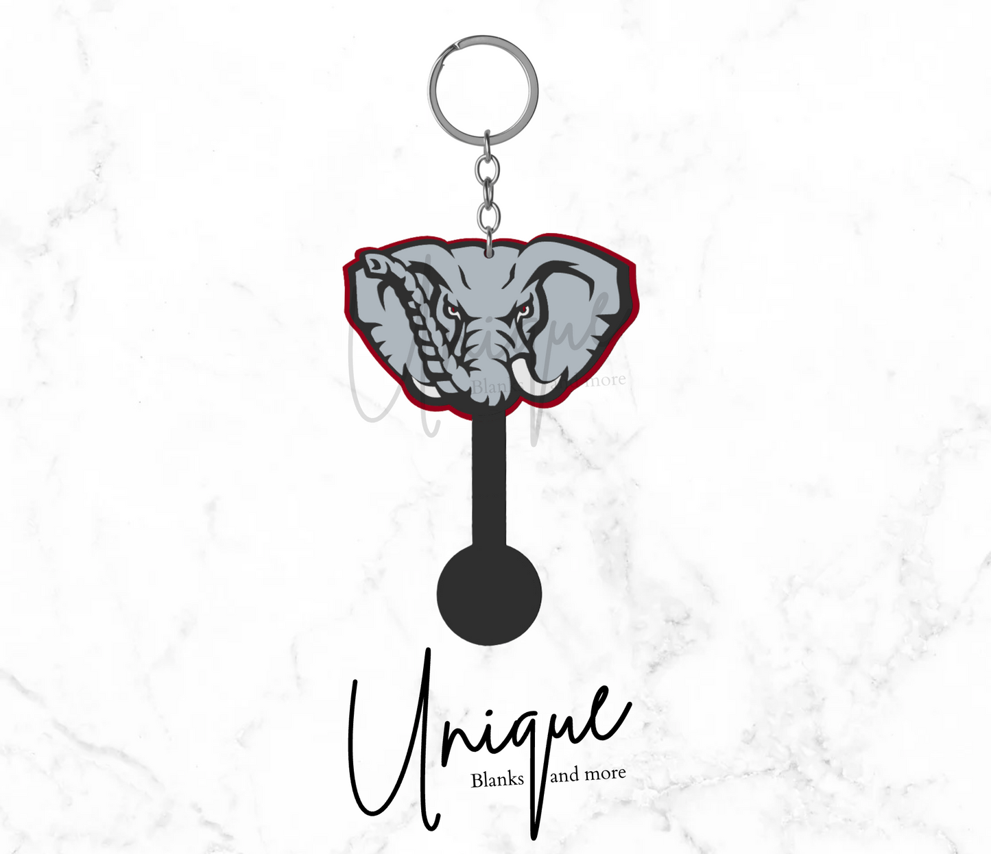 Elephant Aldi Quarter Keychain