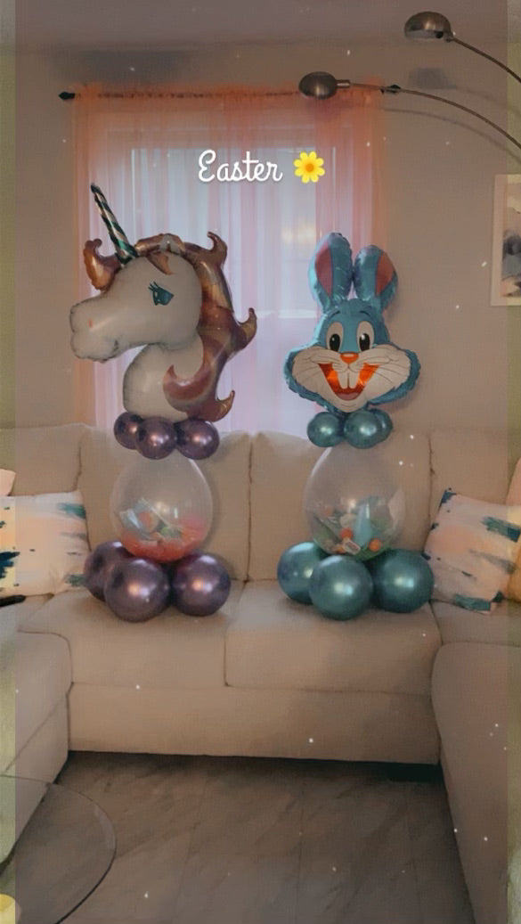 Stuffed Easter Balloon Bouquet