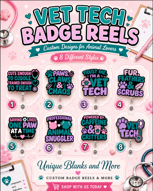 Vet Tech Badge Reel
