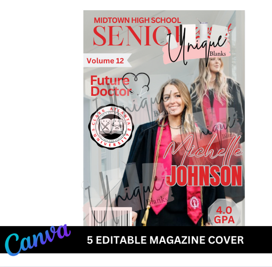 Editable Magazine Digital Cover