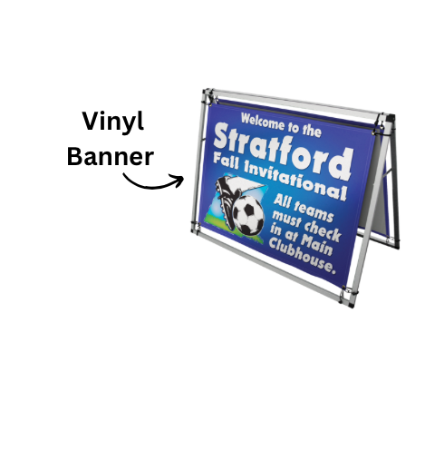 A-Frame Banner Display