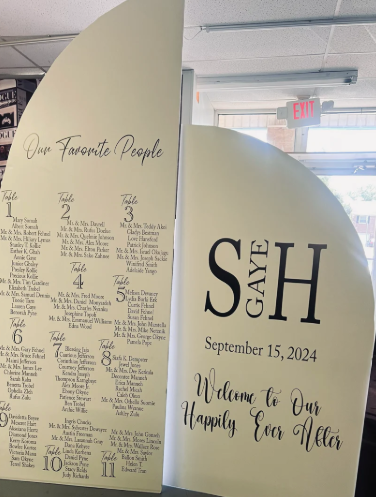 Arch Wall Seating Chart
