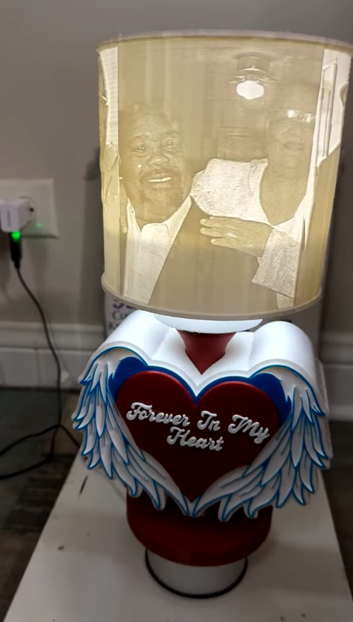 Custom Memorial Lamp