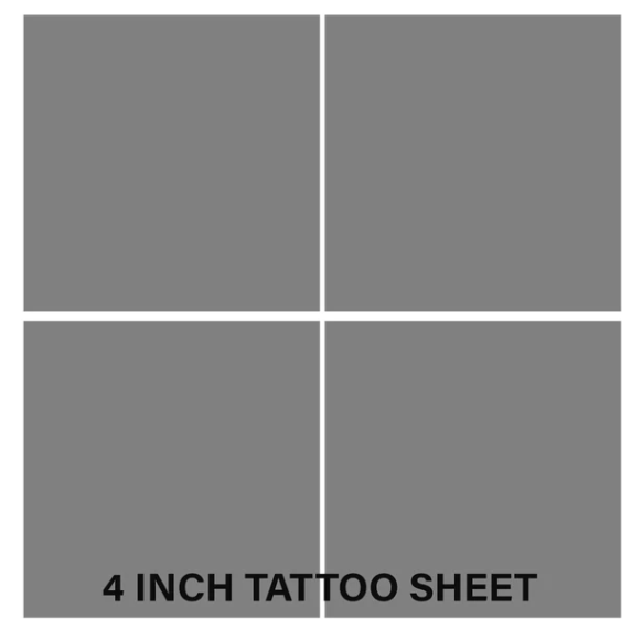 Custom Temporary Tattoo Sheets