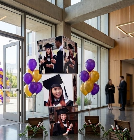 Grad Photo Cube Box