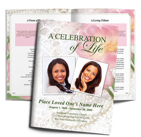 Custom Funeral Large Booklet | Personalized Memorial