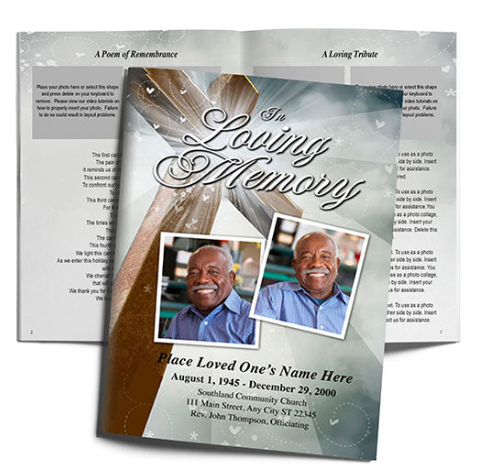 Custom Funeral Large Booklet | Personalized Memorial