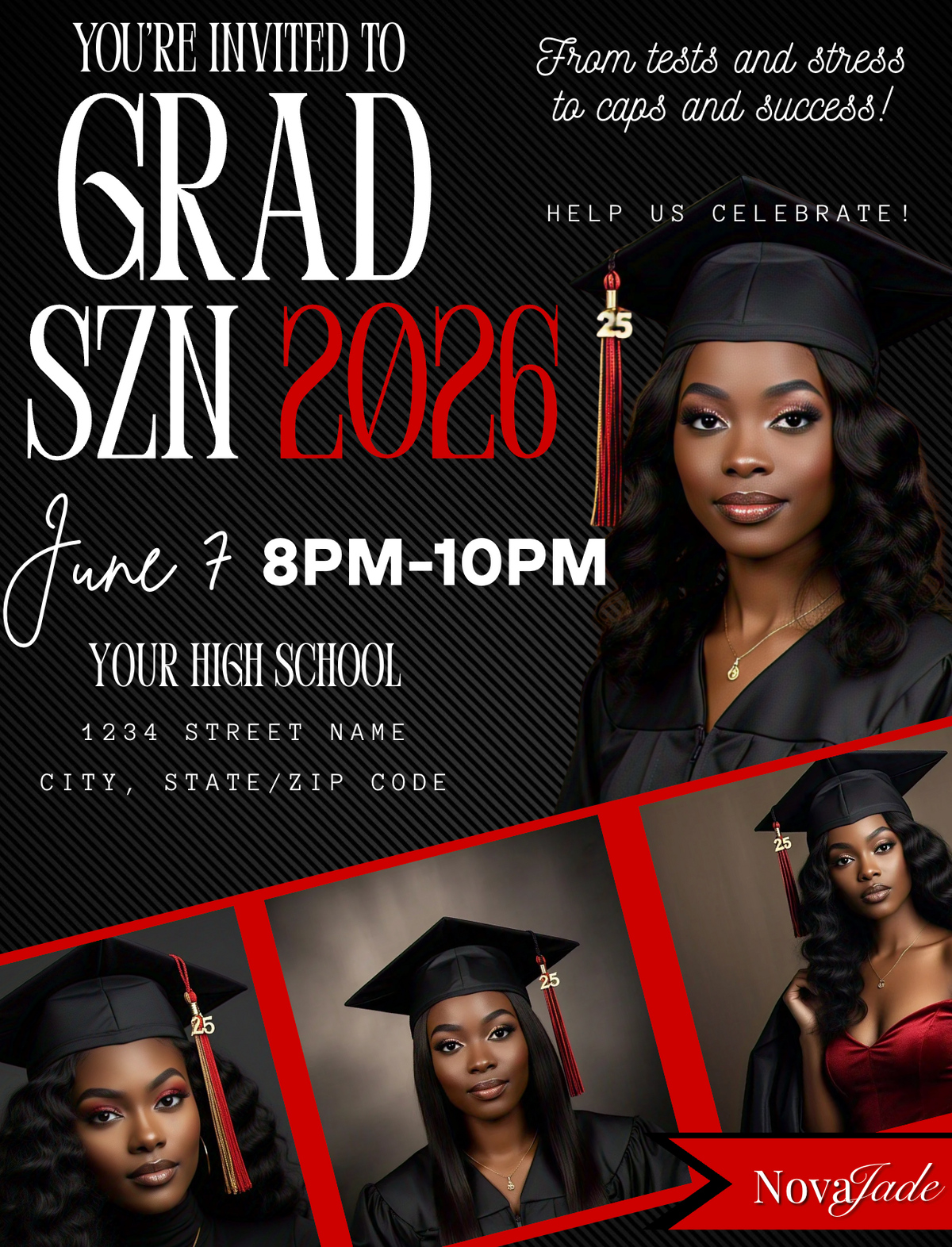 Custom Graduation Invitations | Personalized Grad Announcements