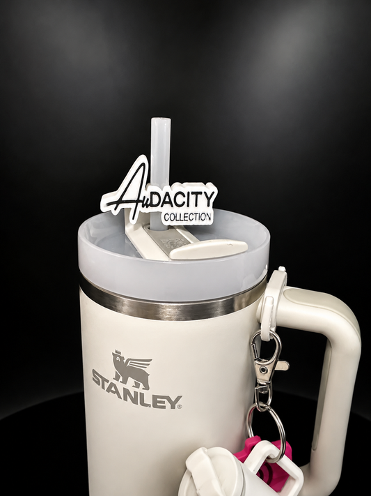 Custom Logo Straw Topper for Business Branding