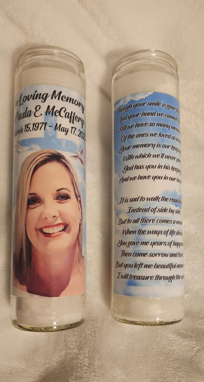 Custom Memorial Candle – Personalized Tribute Gift