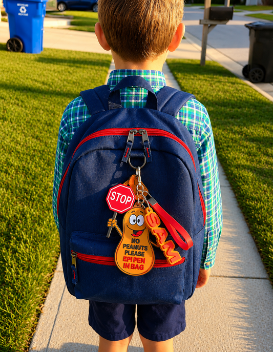 Peanut Allergy Alert Keychain