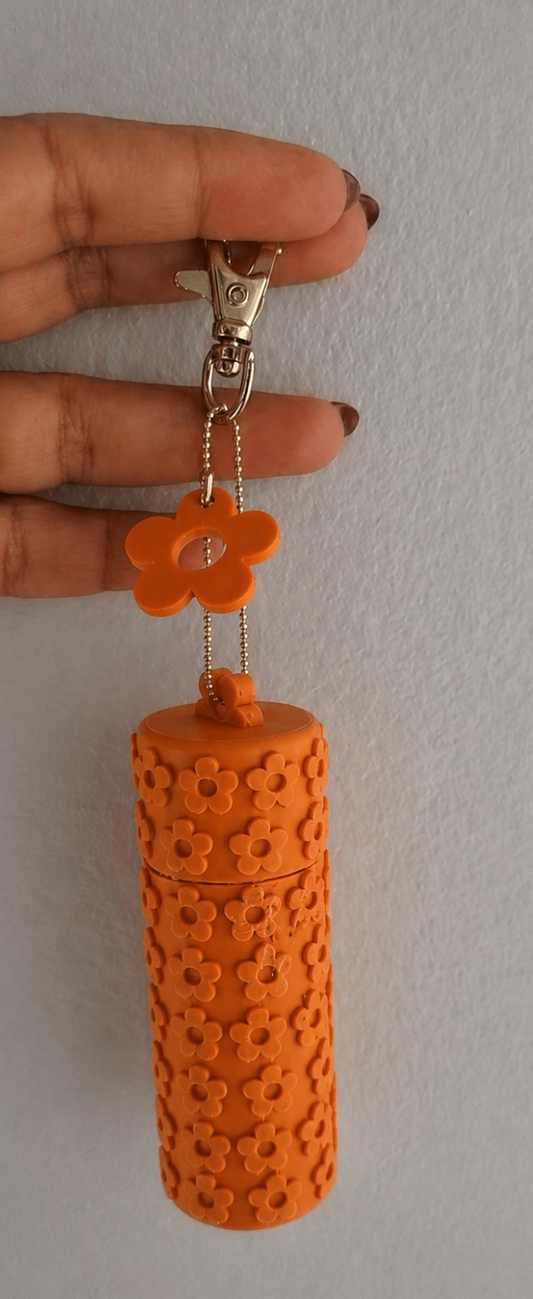 Flower Chapstick Holder | Cute Lip Balm Keychain