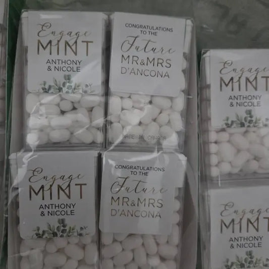 Mint Party Favors Label