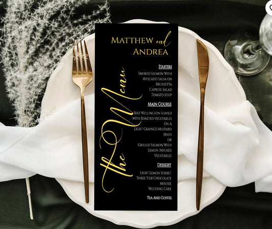 Menu Cards