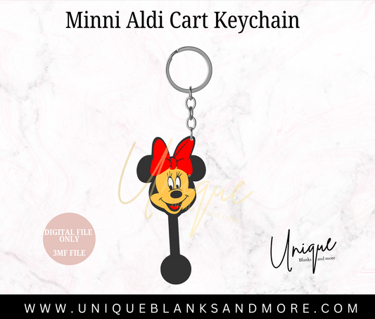 Minnie Aldi Cart Keychain