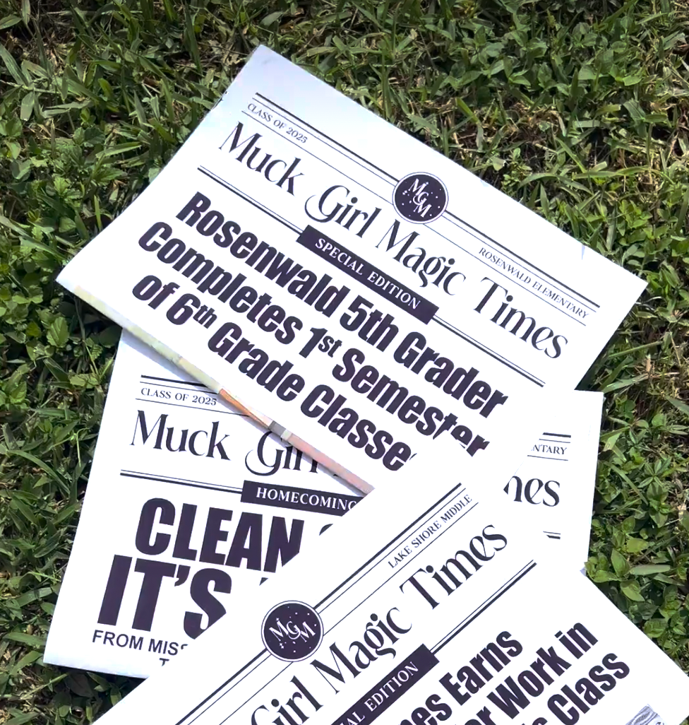 Oversize Newspaper Announcement