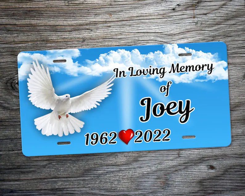Personalized Memorial License Plate | Custom Tribute