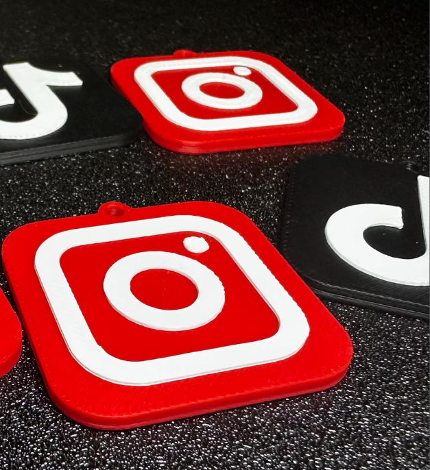 Social Media Tap Keychain
