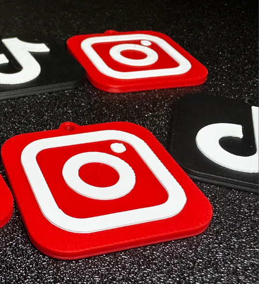 Social Media Tap Keychain