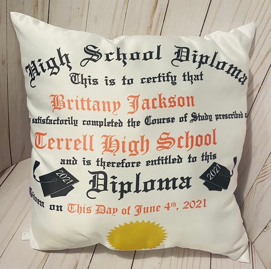 Diploma Pillow Template