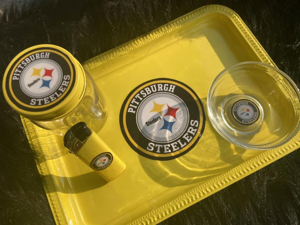 Rolling buy Tray, Ashtray, Stash Jar Set